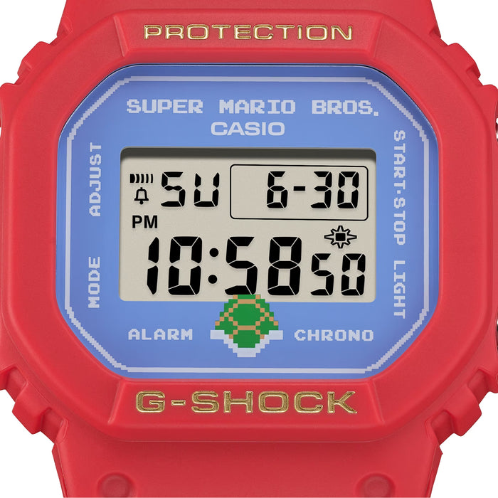 Edición especial Super Mario Brothers reloj G-shock correa de resina DW-5600SMB-4
