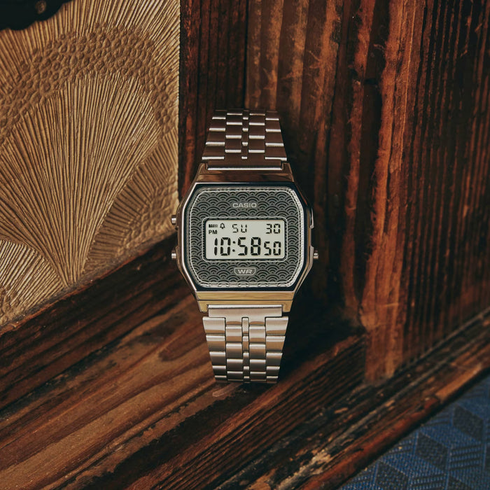 Reloj Vintage correa de acero inoxidable A159WEVJ-7