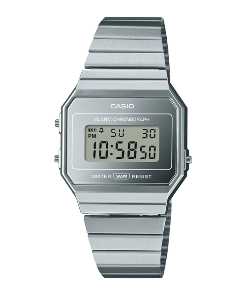 Reloj Vintage correa de Acero inoxidable A700WEV-7A