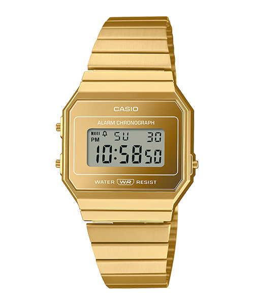 Reloj Vintage correa de Acero inoxidable A700WEVG-9A