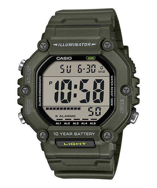 Reloj deportivo correa de Resina AE-1600HX-3AV