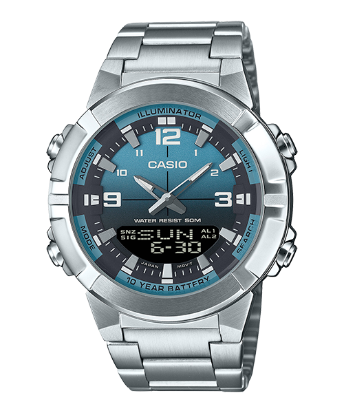 Reloj casual correa de Acero inoxidable AMW-870DA-2A2V