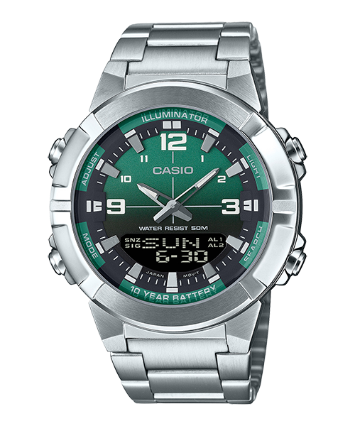 Reloj casual correa de Acero inoxidable AMW-870DA-3AV