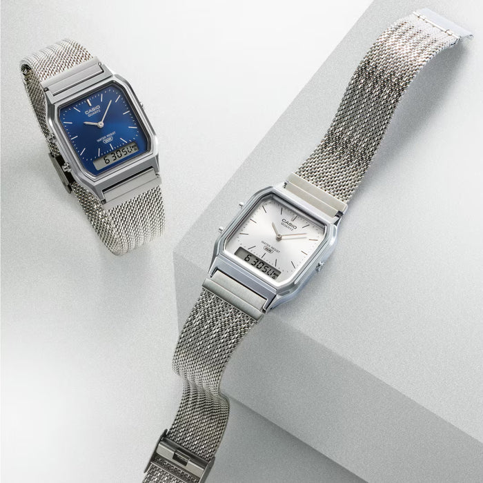 Reloj Vintage correa de Acero inoxidable AQ-230EM-2A