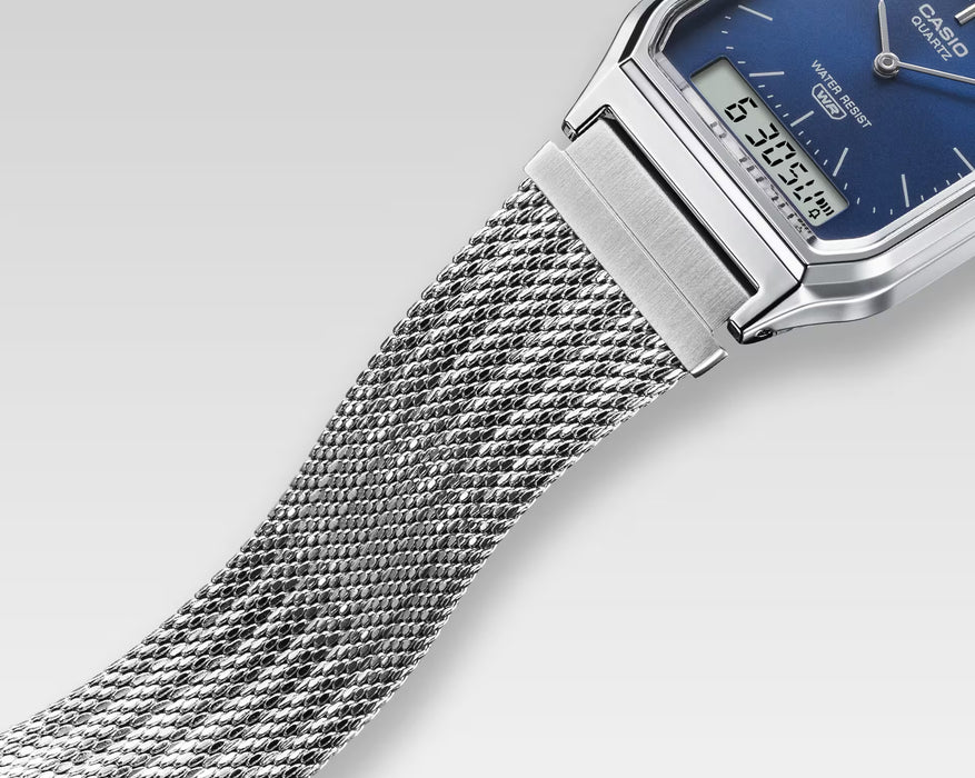 Reloj Vintage correa de Acero inoxidable AQ-230EM-2A