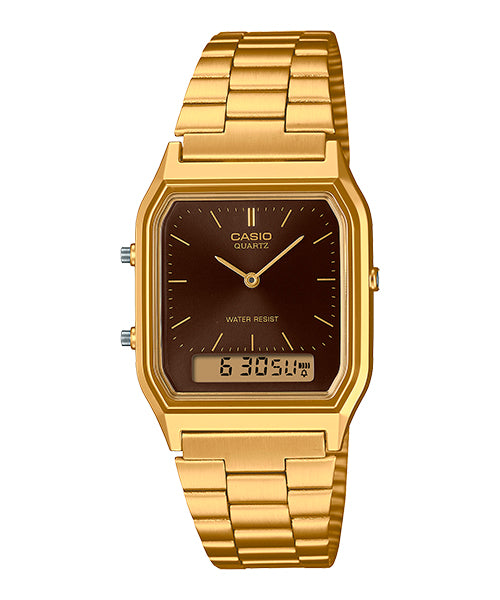 Reloj Vintage correa de Acero inoxidable AQ-230GA-5A