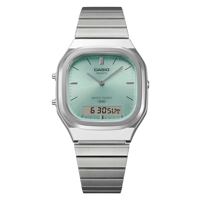 Reloj Vintage correa de Acero inoxidable AQ-240E-2A