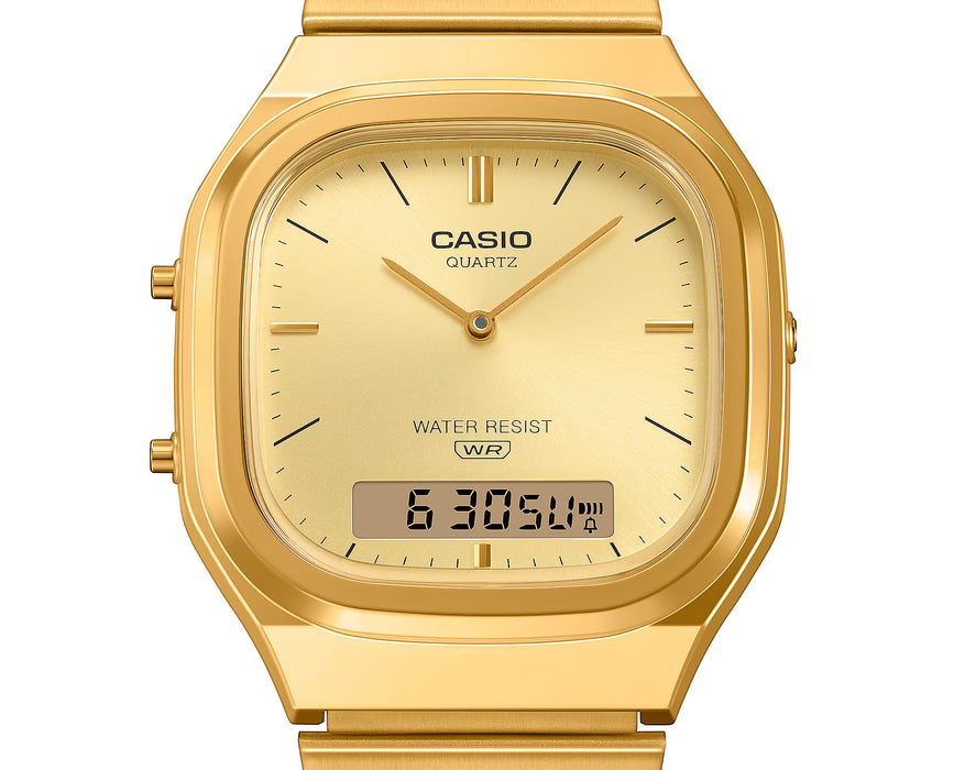 Reloj Vintage correa de Acero inoxidable AQ-240EG-9A