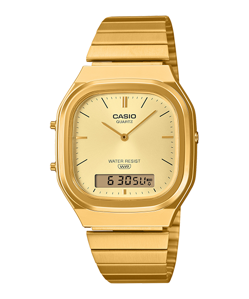 Reloj Vintage correa de Acero inoxidable AQ-240EG-9A