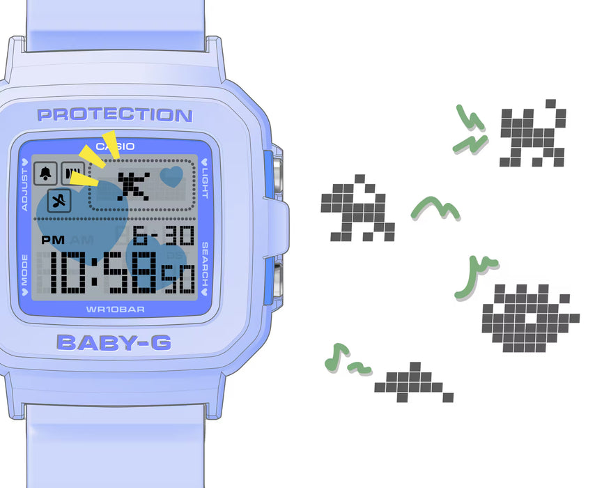 Reloj Baby-G correa de Resina BGD-10KH-2B