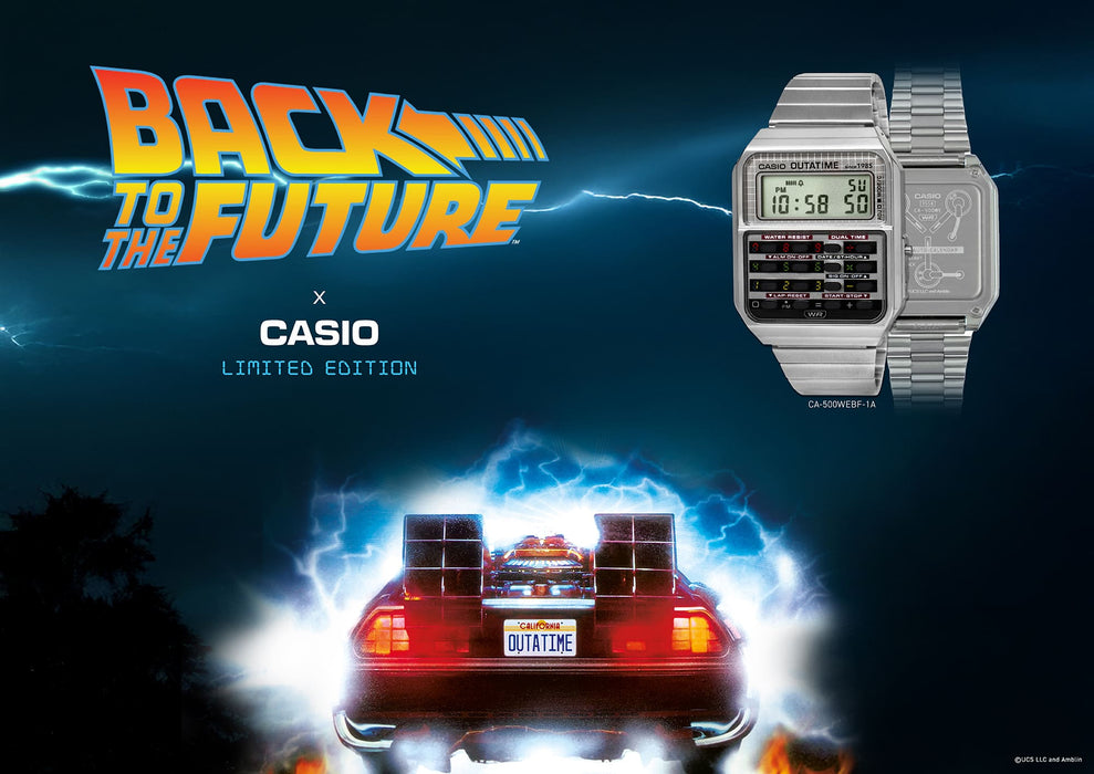 Reloj Vintage colaboración de Regreso al Futuro CA-500WEBF-1A