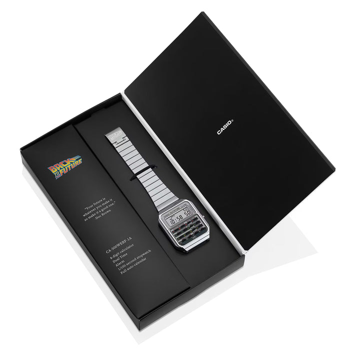 Reloj Vintage colaboración de Regreso al Futuro CA-500WEBF-1A