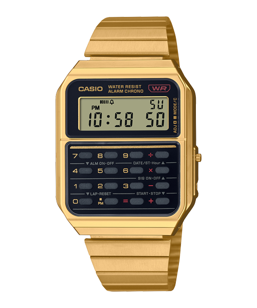 Reloj Vintage correa de Acero inoxidable CA-500WEG-1A