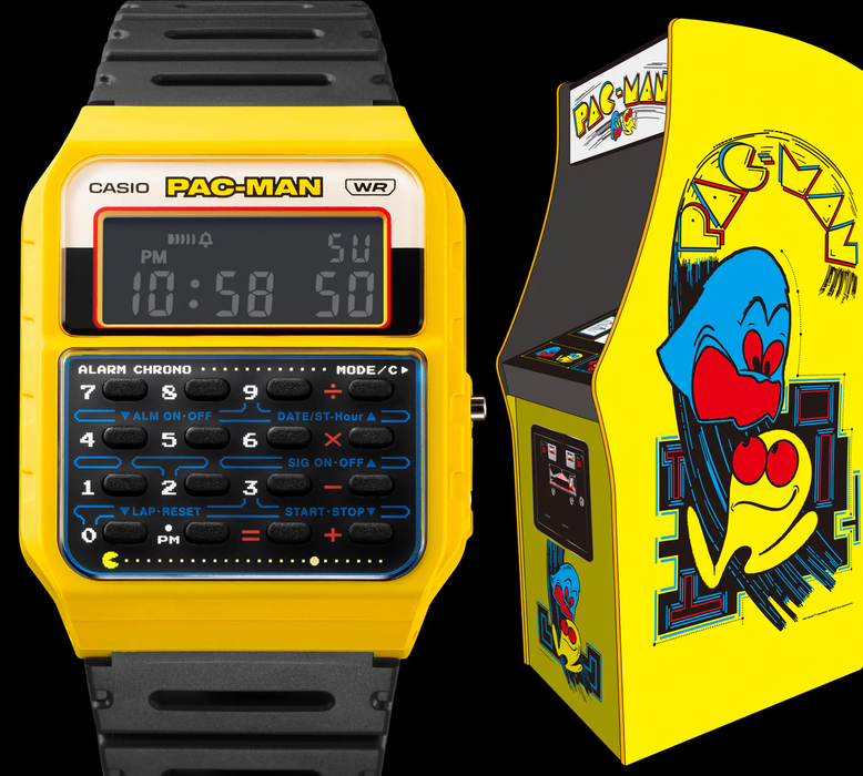 Reloj edición PAC-MAN correa de Resina CA-53WPC-1B