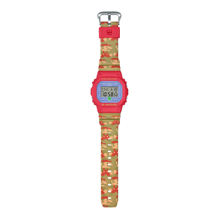 Edición especial Super Mario Brothers reloj G-shock correa de resina DW-5600SMB-4