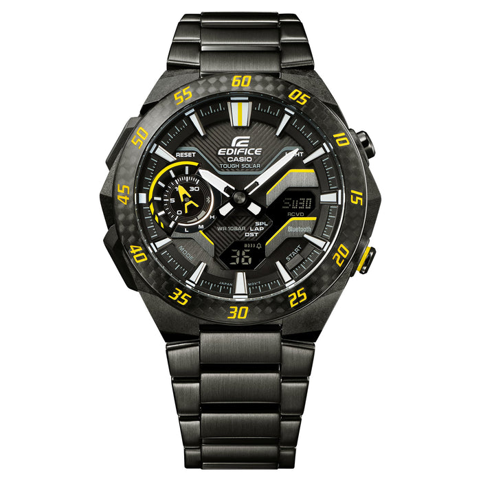 Reloj Edifice casual correa de Acero inoxidable ECB-2200RC-1A9