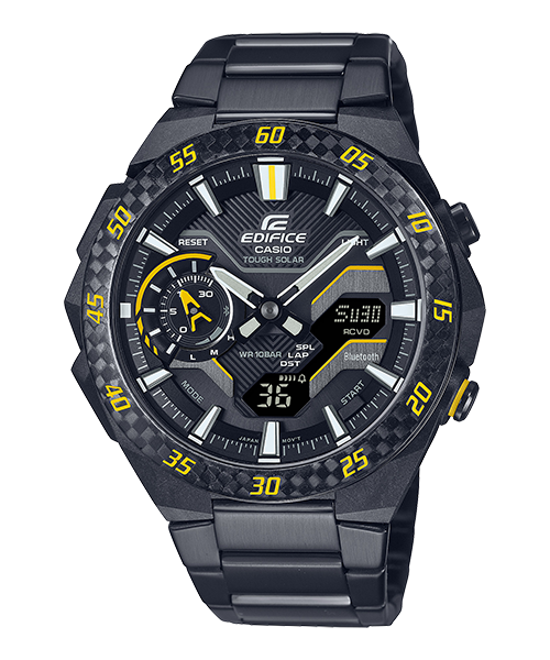 Reloj Edifice casual correa de Acero inoxidable ECB-2200RC-1A9