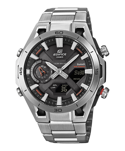 Reloj Edifice casual correa de Acero inoxidable ECB-2300D-1A
