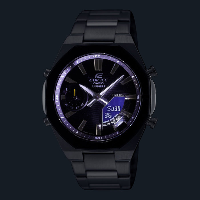 Reloj Edifice casual correa de Acero inoxidable ECB-S10DB-1A