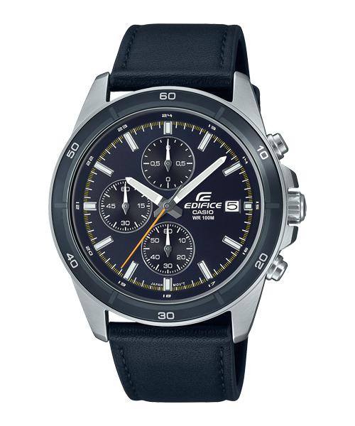 Reloj Edifice casual correa de Cuero EFR-526L-2CV