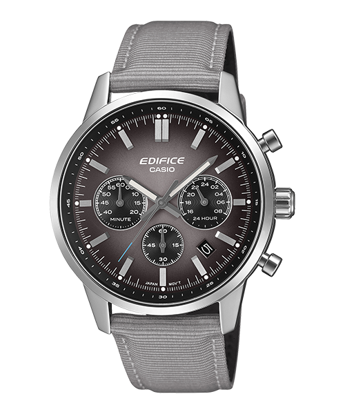 Reloj Edifice casual correa de Cuero EFR-575C-8A