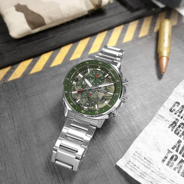 Reloj Edifice casual correa de Acero inoxidable EFV-600D-3CV