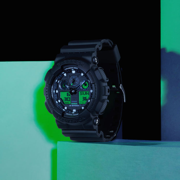 Reloj G-shock correa de resina GA-100BEG-1A