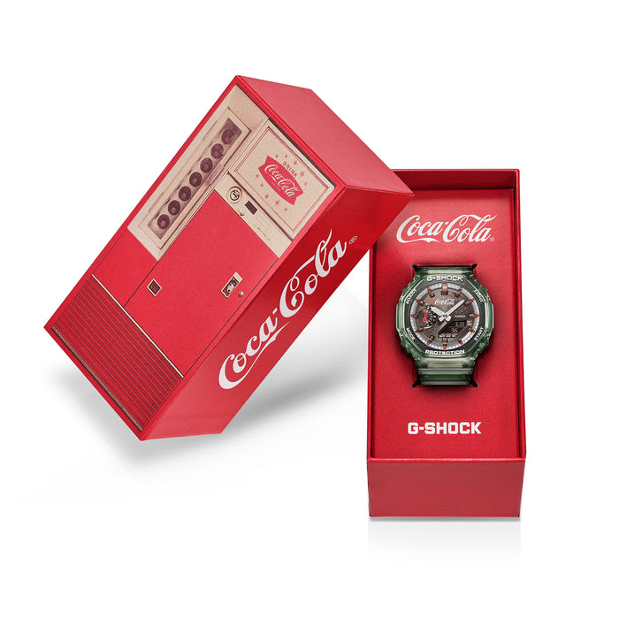 Reloj G-shock x Coca-Cola correa de Resina GA-2100CC-3A