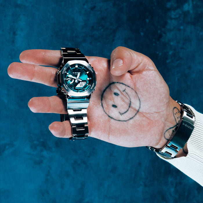 Reloj G-shock correa de Acero inoxidable GM-2110D-3A1