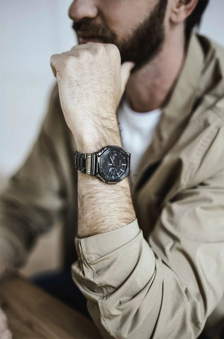 Reloj G-shock correa de Acero inoxidable GM-B2100BD-1A