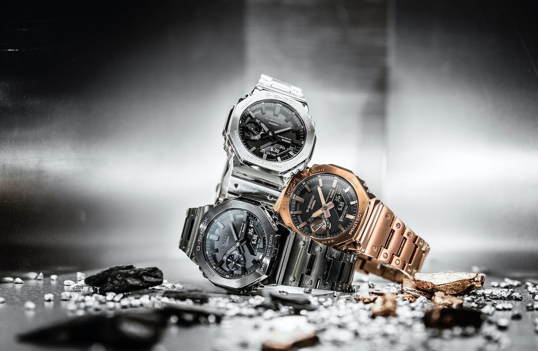 Reloj G-shock correa de Acero inoxidable GM-B2100BD-1A