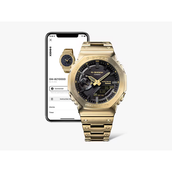 Reloj G-shock correa de Acero inoxidable GM-B2100GD-9A