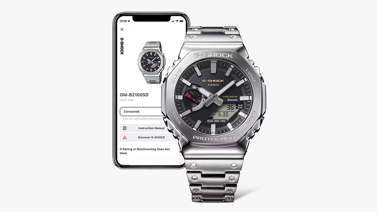 Reloj G-shock correa de Acero inoxidable GM-B2100SD-1C