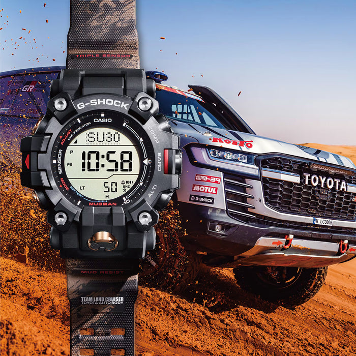 Reloj G-shock x team Land Cruiser Toyota MASTER of G correa de resina GW-9500TLC-1