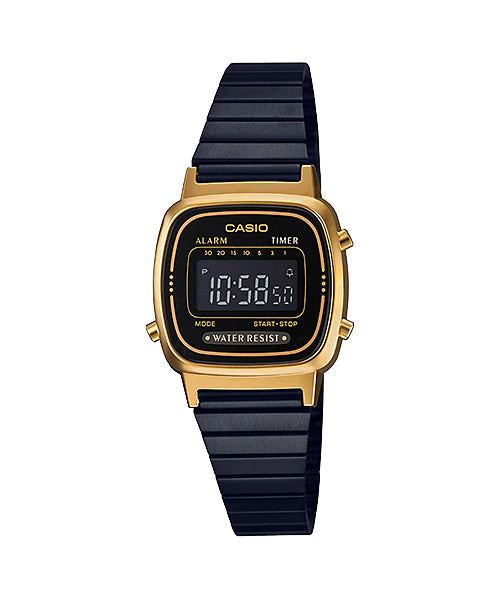 Reloj Vintage correa de Acero inoxidable LA-670WEGB-1B