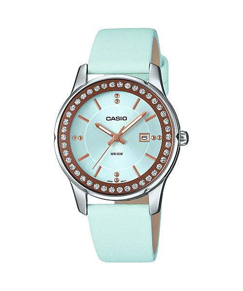 Reloj casual correa de cuero LTP-1358L-2AV