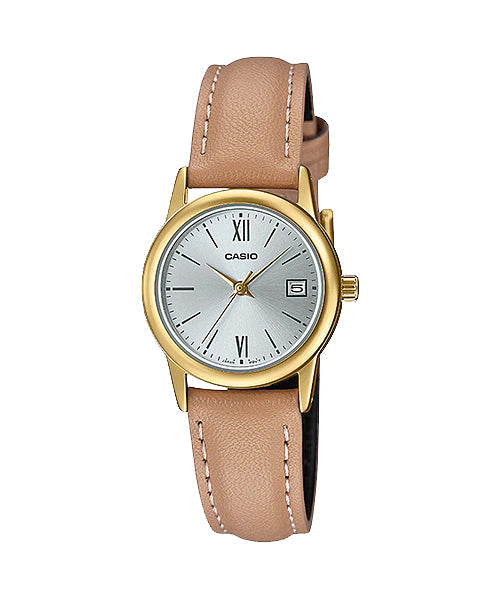 Reloj casual correa de Cuero LTP-V002GL-7B3