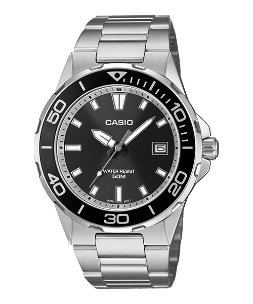 Reloj casual correa de Acero inoxidable MTD-145D-1AV