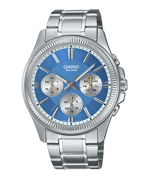 Reloj casual correa de Acero inoxidable MTP-1375D-2A2V