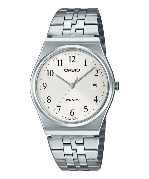 Reloj casual correa de Acero inoxidable MTP-B145D-7BV