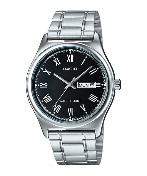 Reloj casual correa de Acero inoxidable MTP-V006D-1B2