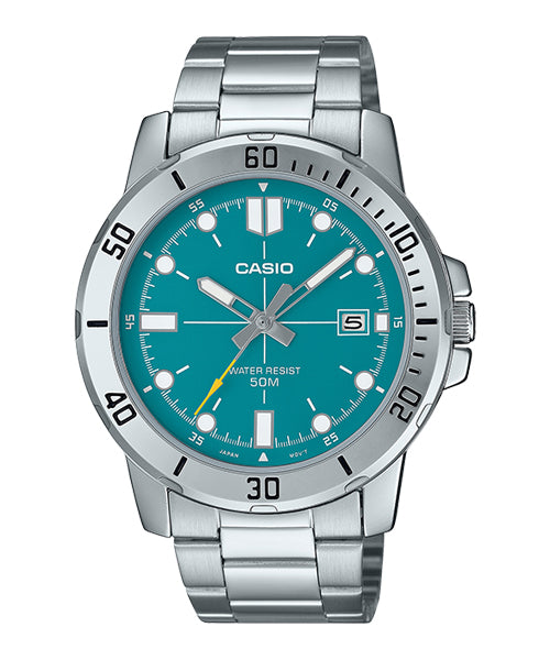 Reloj casual correa de Acero inoxidable MTP-VD01D-3E2V