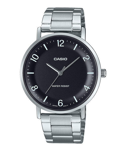 Reloj casual correa de Acero inoxidable MTP-VT03D-1B