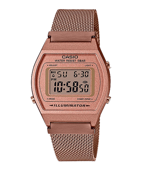 Reloj Vintage casual correa de acero inoxidable B-640WMR-5A
