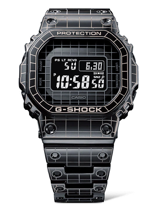 Reloj G-shock correa de acero inoxidable GMW-B5000CS-1