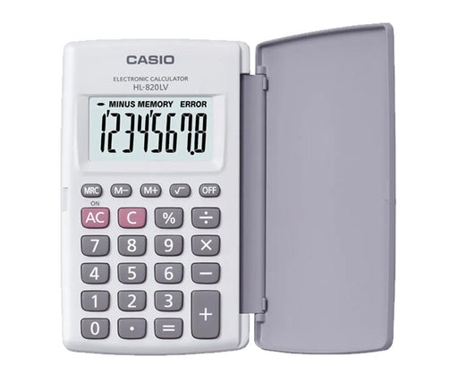 Calculadora Portatil De Bolsillo Con Tapa Casio HL820LV - Kemuel Música