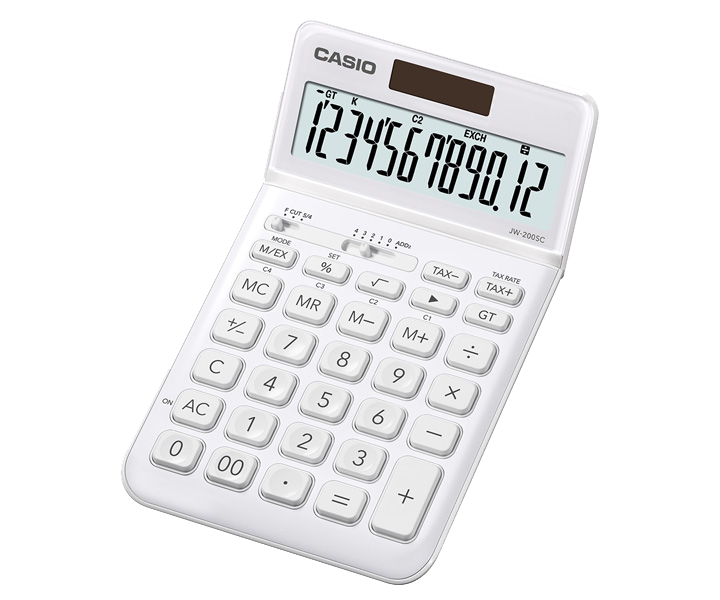Calculadora de escritorio JW-200SC-WE