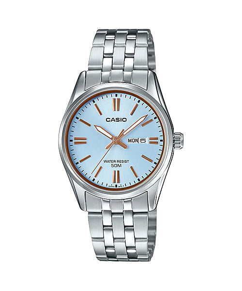 Reloj casual correa de acero inoxidable LTP-1335D-2AV