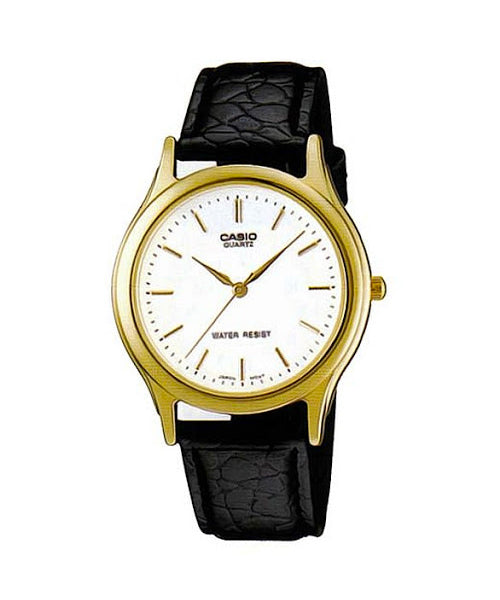 Reloj casual correa de cuero MTP-1093Q-7A