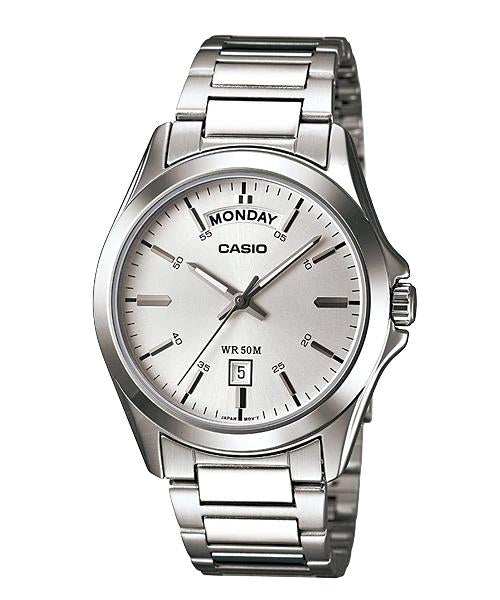 Reloj casual correa de acero Inoxidable MTP-1370D-7A1V